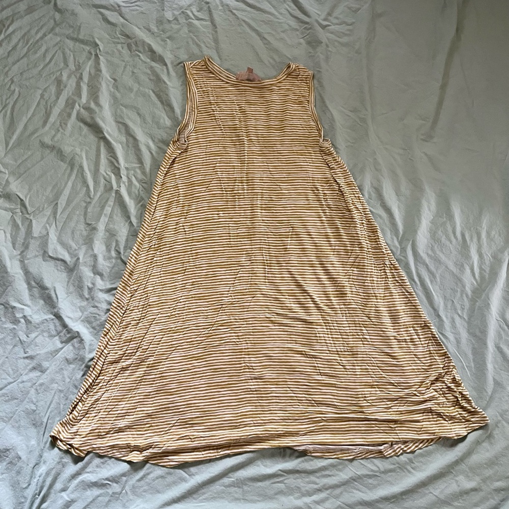 Philosophy mustard stripe Knit Tank Dress